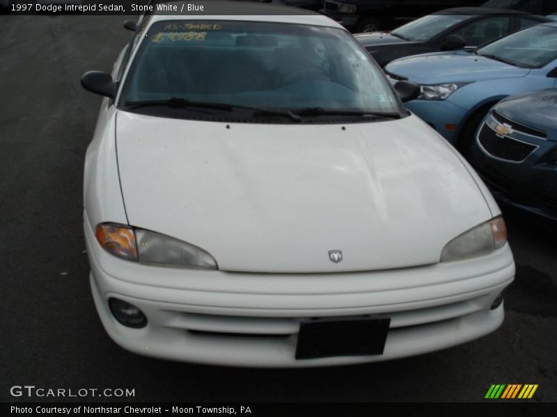 Stone White / Blue 1997 Dodge Intrepid Sedan