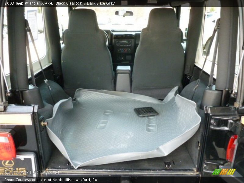 Black Clearcoat / Dark Slate Gray 2003 Jeep Wrangler X 4x4