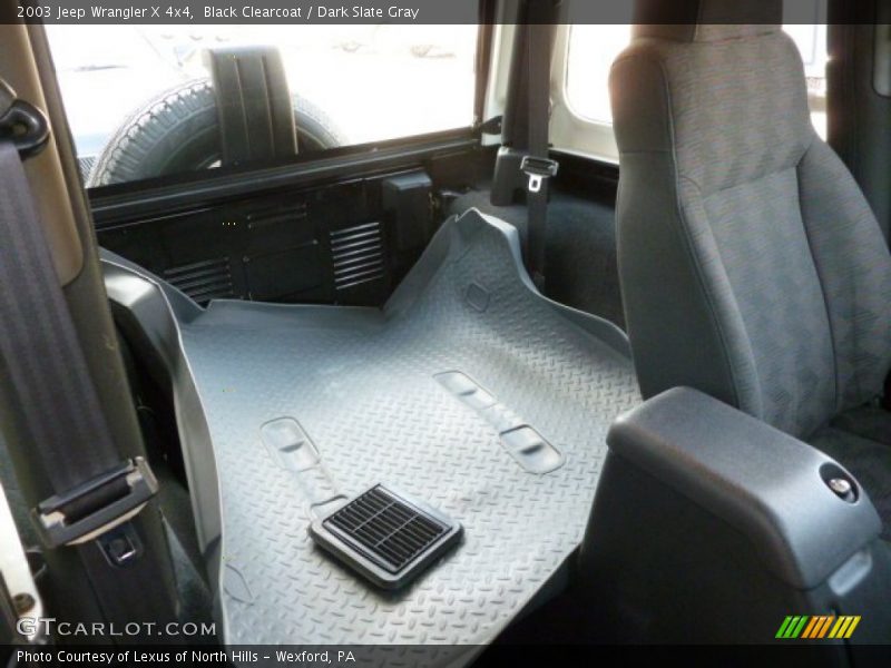 Black Clearcoat / Dark Slate Gray 2003 Jeep Wrangler X 4x4