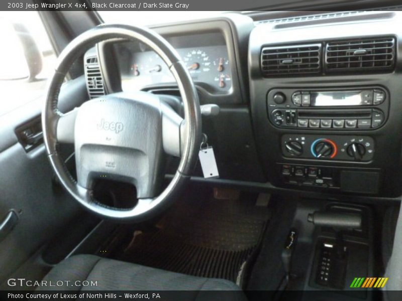 Black Clearcoat / Dark Slate Gray 2003 Jeep Wrangler X 4x4