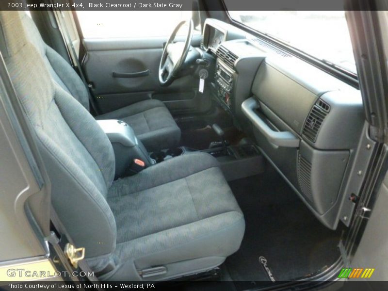 Black Clearcoat / Dark Slate Gray 2003 Jeep Wrangler X 4x4