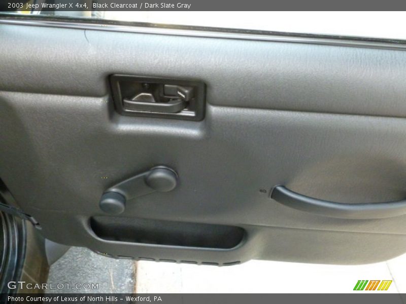 Black Clearcoat / Dark Slate Gray 2003 Jeep Wrangler X 4x4
