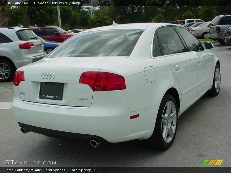 Ibis White / Beige 2007 Audi A4 2.0T Sedan