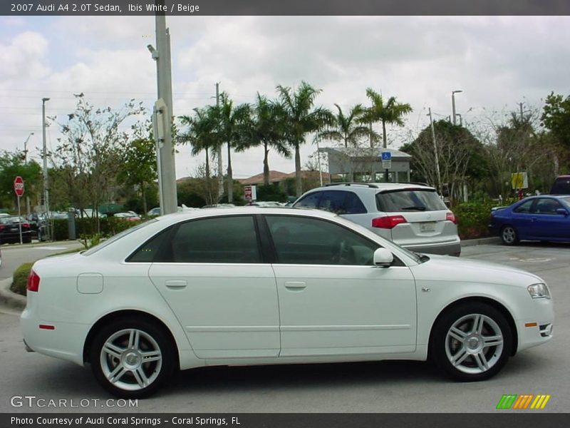Ibis White / Beige 2007 Audi A4 2.0T Sedan