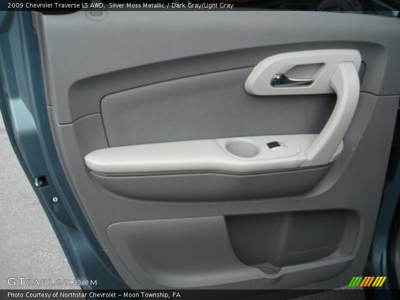 Silver Moss Metallic / Dark Gray/Light Gray 2009 Chevrolet Traverse LS AWD