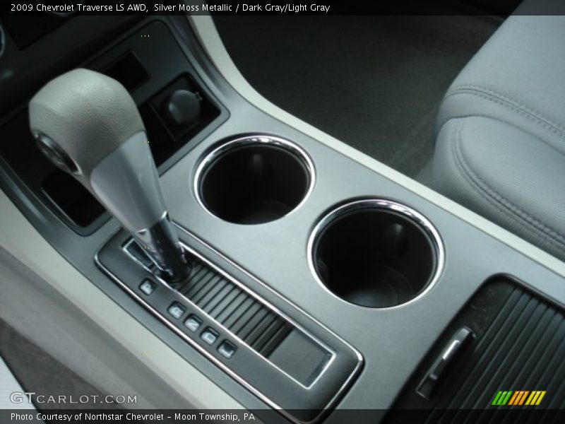 Silver Moss Metallic / Dark Gray/Light Gray 2009 Chevrolet Traverse LS AWD