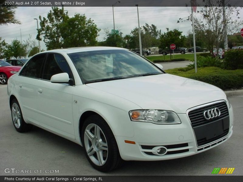 Ibis White / Beige 2007 Audi A4 2.0T Sedan