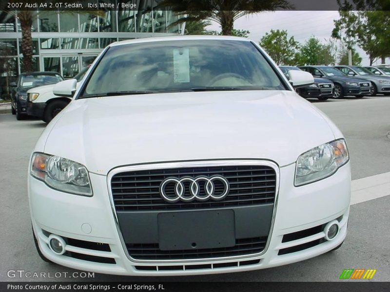 Ibis White / Beige 2007 Audi A4 2.0T Sedan