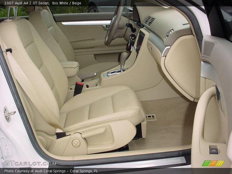 Ibis White / Beige 2007 Audi A4 2.0T Sedan