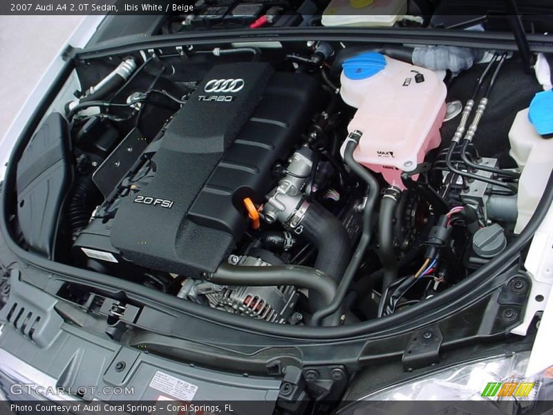 Ibis White / Beige 2007 Audi A4 2.0T Sedan