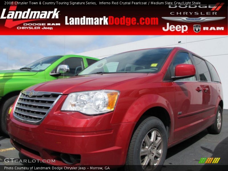Inferno Red Crystal Pearlcoat / Medium Slate Gray/Light Shale 2008 Chrysler Town & Country Touring Signature Series