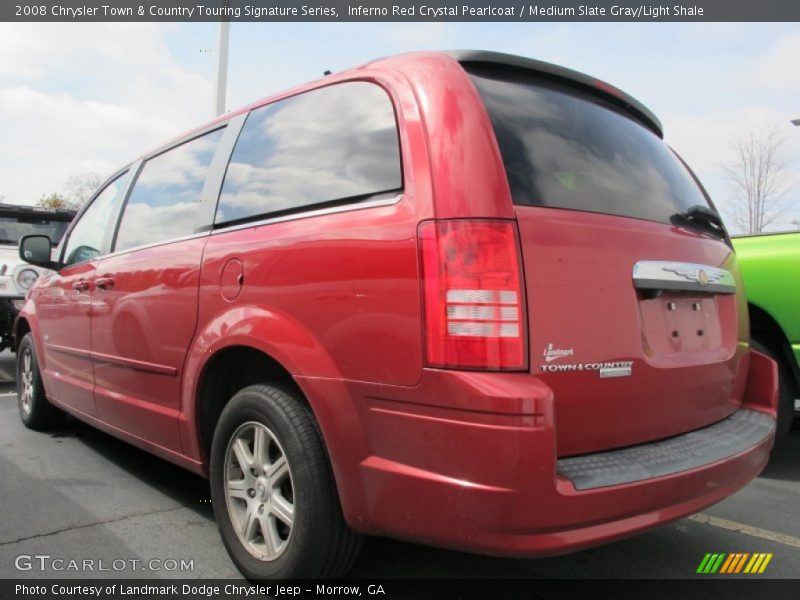 Inferno Red Crystal Pearlcoat / Medium Slate Gray/Light Shale 2008 Chrysler Town & Country Touring Signature Series