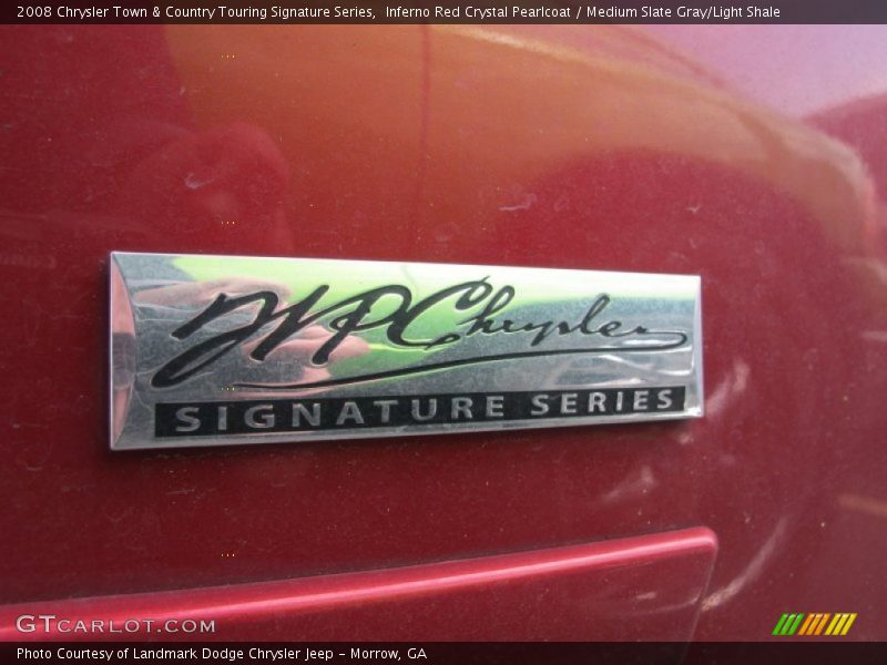 Inferno Red Crystal Pearlcoat / Medium Slate Gray/Light Shale 2008 Chrysler Town & Country Touring Signature Series