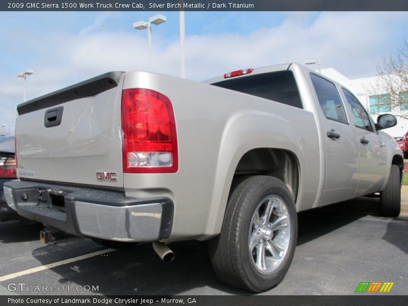 Silver Birch Metallic / Dark Titanium 2009 GMC Sierra 1500 Work Truck Crew Cab