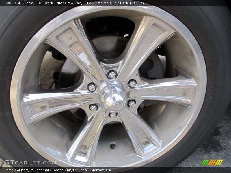 Custom Wheels of 2009 Sierra 1500 Work Truck Crew Cab