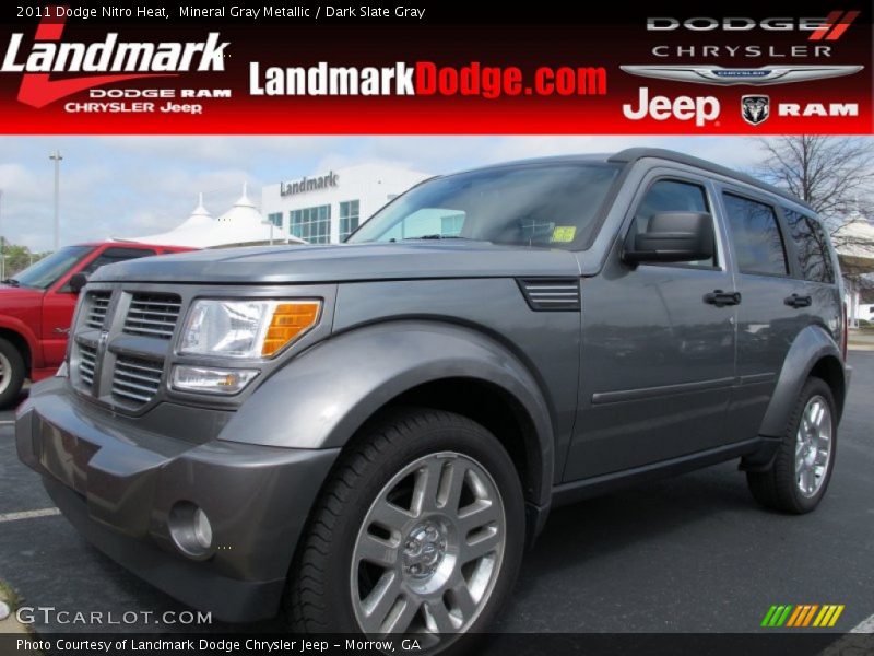 Mineral Gray Metallic / Dark Slate Gray 2011 Dodge Nitro Heat