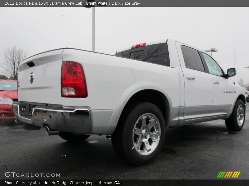 Bright White / Dark Slate Gray 2012 Dodge Ram 1500 Laramie Crew Cab