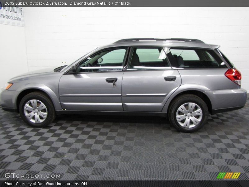 Diamond Gray Metallic / Off Black 2009 Subaru Outback 2.5i Wagon