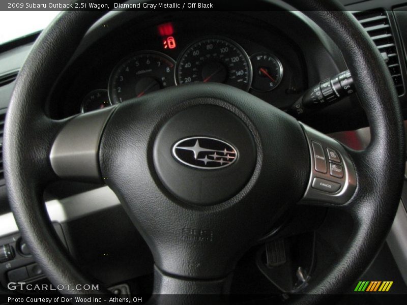 Diamond Gray Metallic / Off Black 2009 Subaru Outback 2.5i Wagon