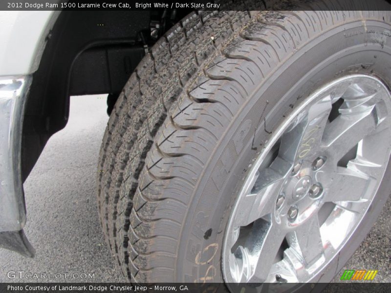 Bright White / Dark Slate Gray 2012 Dodge Ram 1500 Laramie Crew Cab