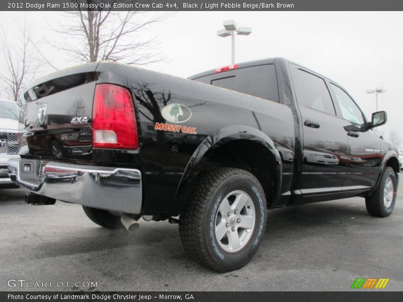 Black / Light Pebble Beige/Bark Brown 2012 Dodge Ram 1500 Mossy Oak Edition Crew Cab 4x4