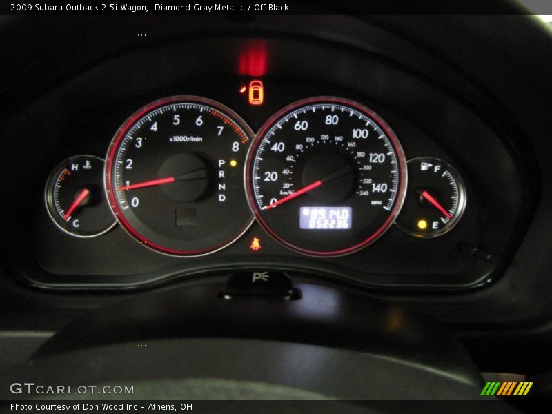  2009 Outback 2.5i Wagon 2.5i Wagon Gauges