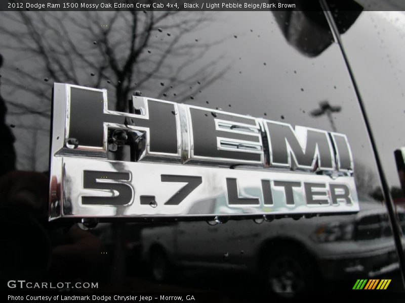 Black / Light Pebble Beige/Bark Brown 2012 Dodge Ram 1500 Mossy Oak Edition Crew Cab 4x4