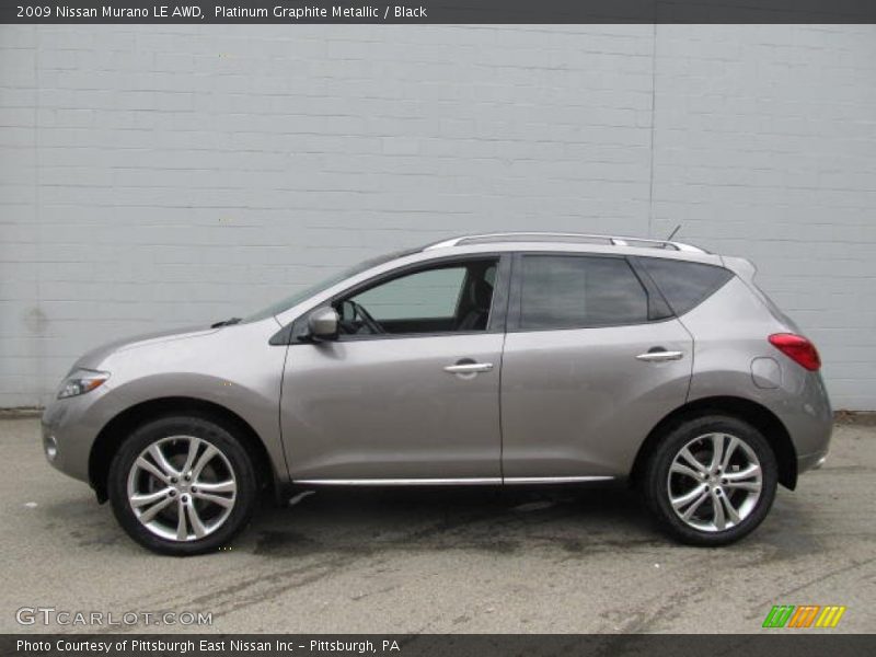 Platinum Graphite Metallic / Black 2009 Nissan Murano LE AWD