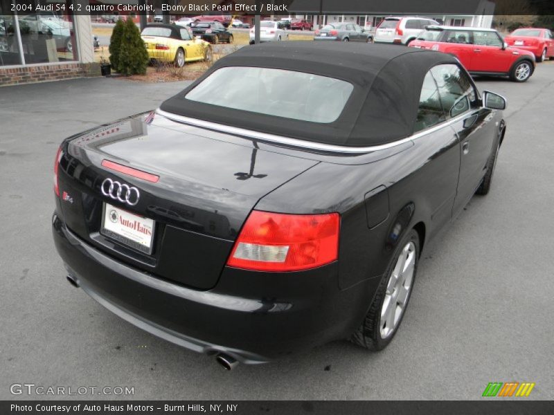 Ebony Black Pearl Effect / Black 2004 Audi S4 4.2 quattro Cabriolet