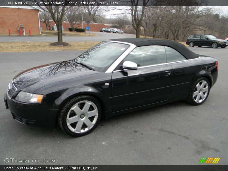 Ebony Black Pearl Effect / Black 2004 Audi S4 4.2 quattro Cabriolet