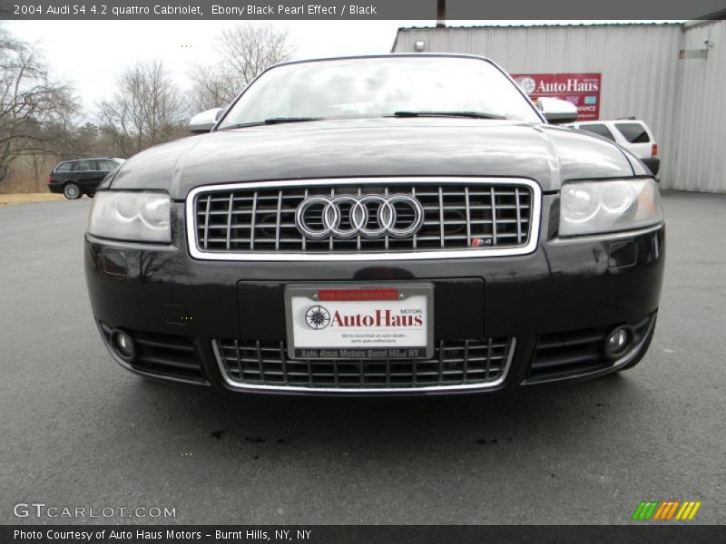 Ebony Black Pearl Effect / Black 2004 Audi S4 4.2 quattro Cabriolet