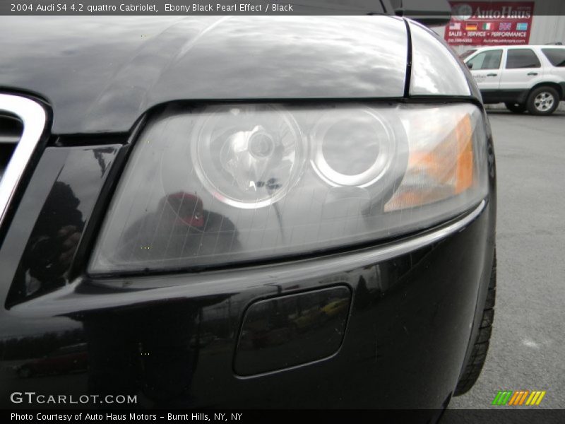 Ebony Black Pearl Effect / Black 2004 Audi S4 4.2 quattro Cabriolet