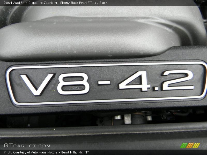  2004 S4 4.2 quattro Cabriolet Engine - 4.2 Liter DOHC 40-Valve V8