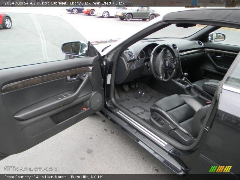 Ebony Black Pearl Effect / Black 2004 Audi S4 4.2 quattro Cabriolet