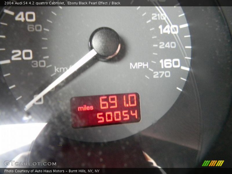 Ebony Black Pearl Effect / Black 2004 Audi S4 4.2 quattro Cabriolet