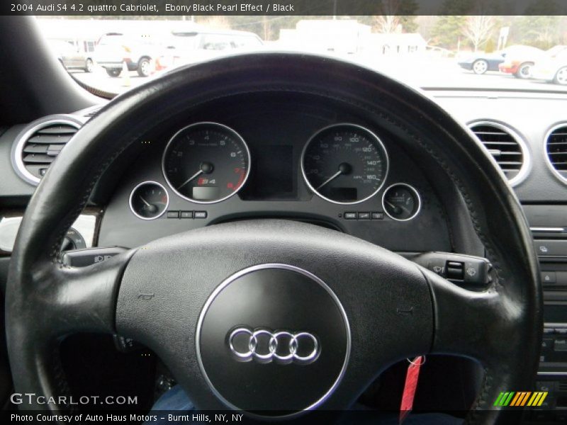 Ebony Black Pearl Effect / Black 2004 Audi S4 4.2 quattro Cabriolet
