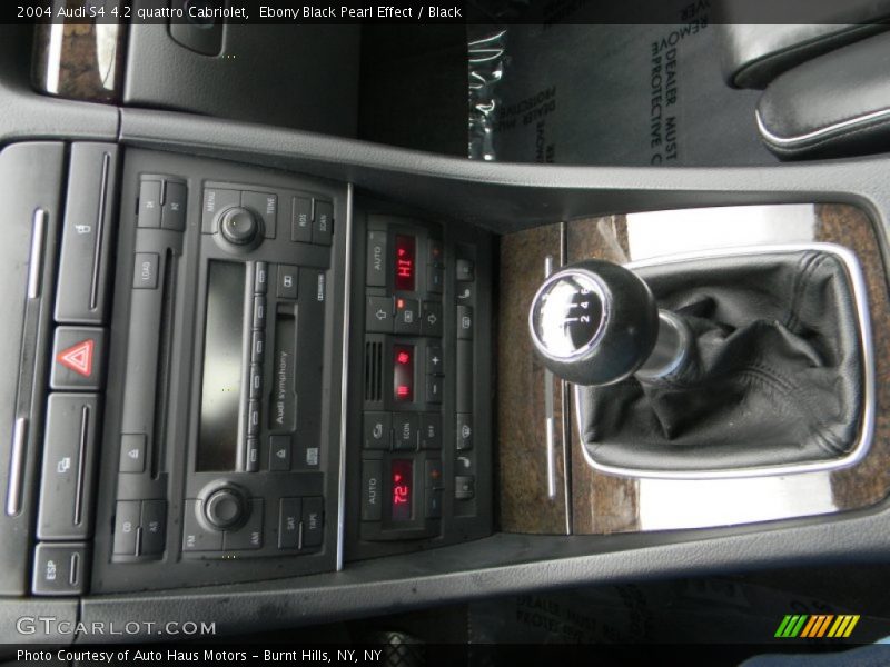 Ebony Black Pearl Effect / Black 2004 Audi S4 4.2 quattro Cabriolet