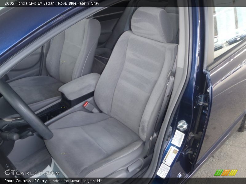 Royal Blue Pearl / Gray 2009 Honda Civic EX Sedan