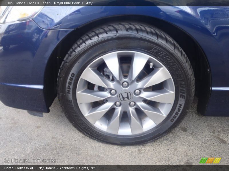 Royal Blue Pearl / Gray 2009 Honda Civic EX Sedan