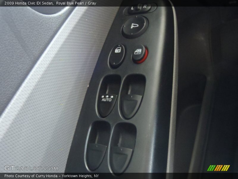 Royal Blue Pearl / Gray 2009 Honda Civic EX Sedan