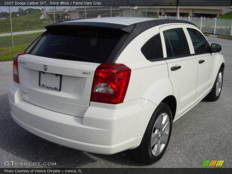Stone White / Pastel Slate Gray 2007 Dodge Caliber SXT