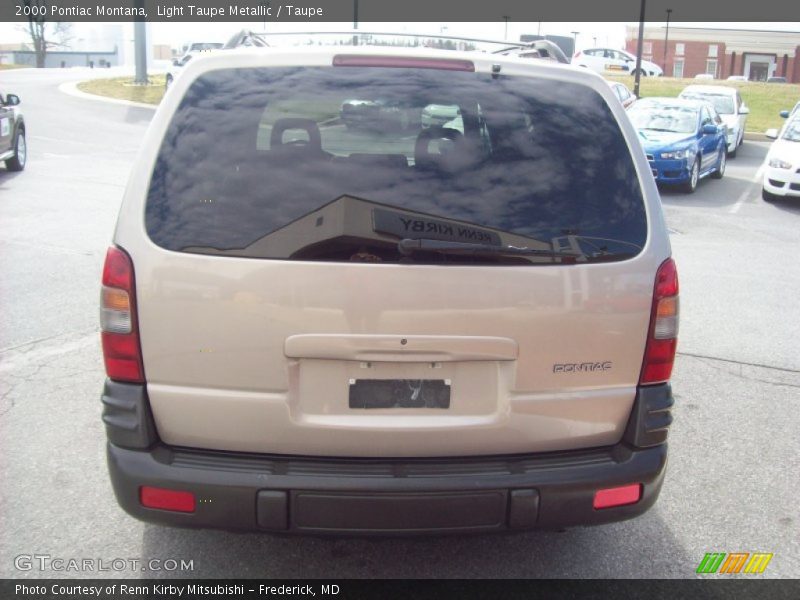 Light Taupe Metallic / Taupe 2000 Pontiac Montana