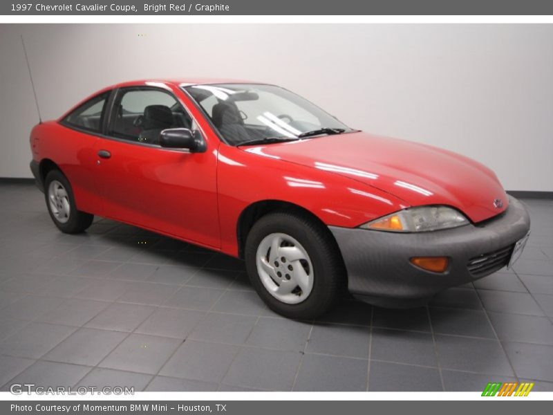 Bright Red / Graphite 1997 Chevrolet Cavalier Coupe