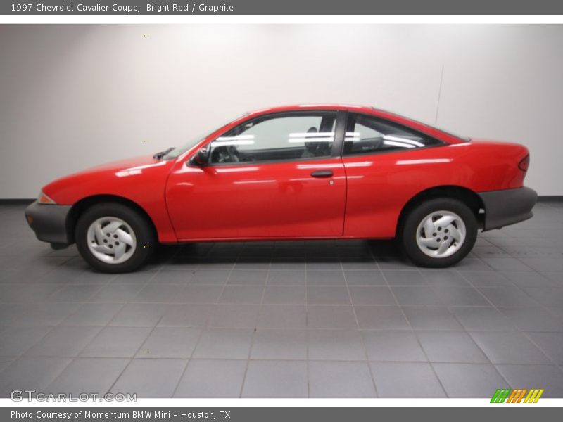 Bright Red / Graphite 1997 Chevrolet Cavalier Coupe