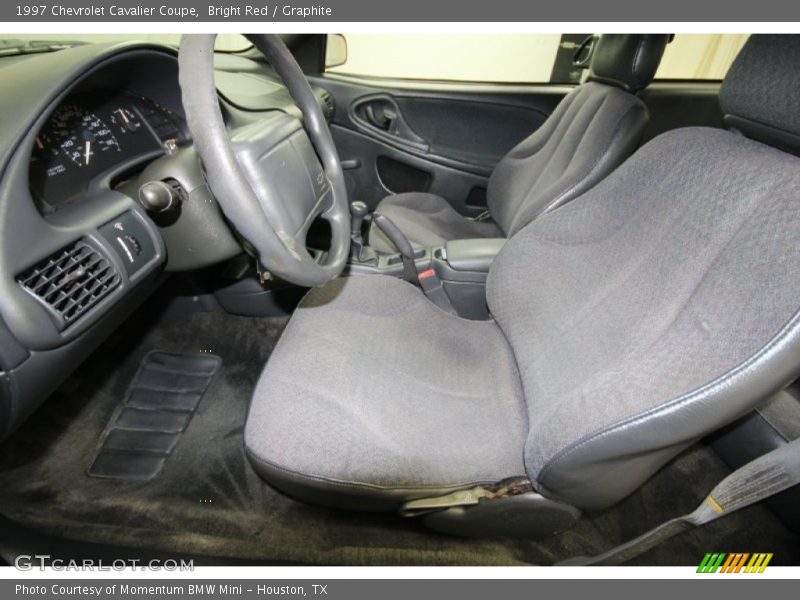 Bright Red / Graphite 1997 Chevrolet Cavalier Coupe