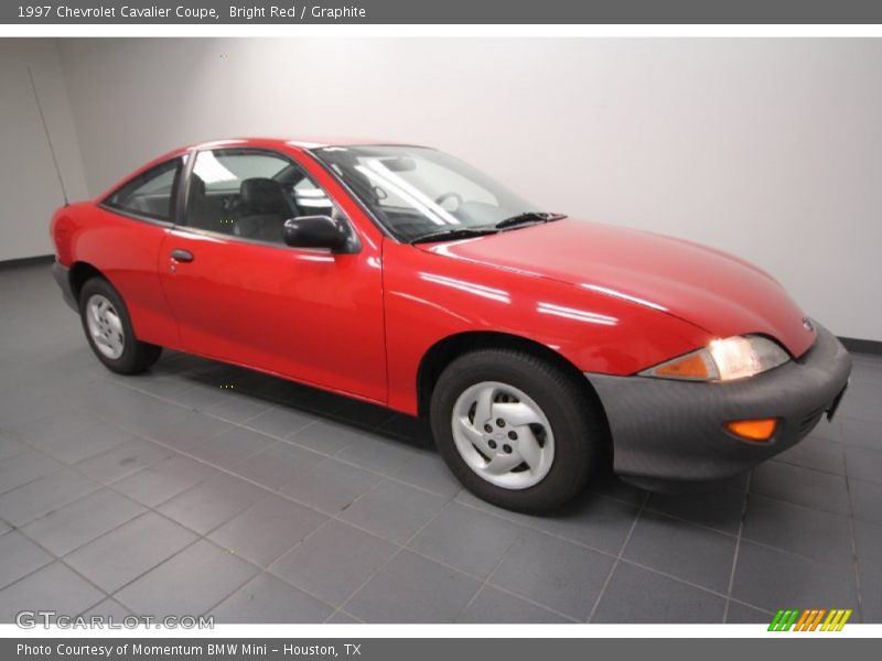 Bright Red / Graphite 1997 Chevrolet Cavalier Coupe