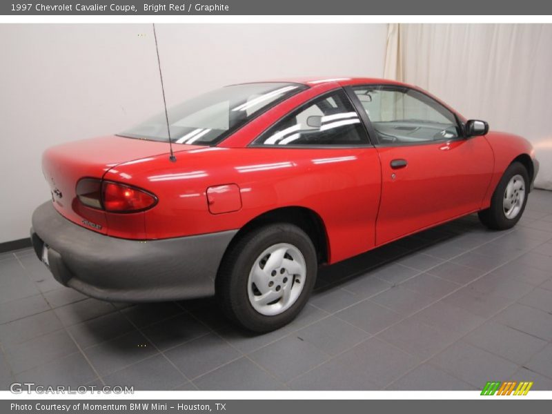 Bright Red / Graphite 1997 Chevrolet Cavalier Coupe