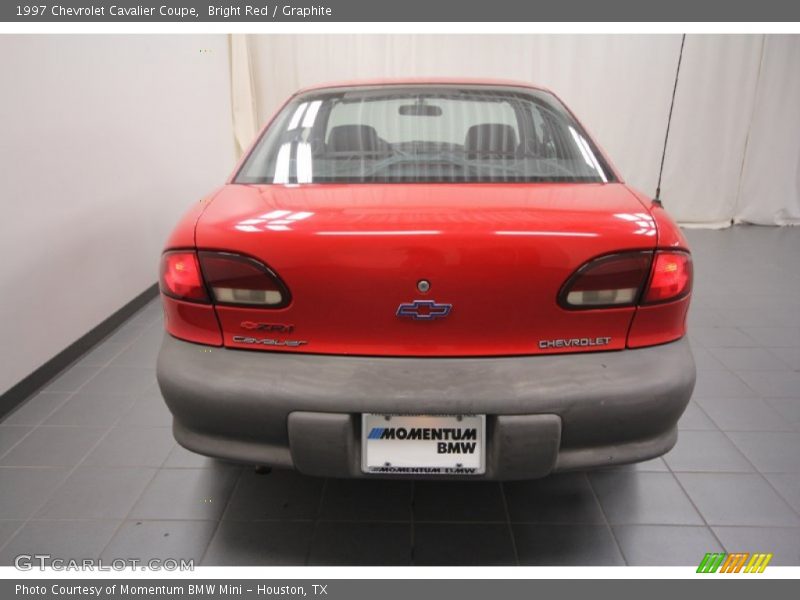 Bright Red / Graphite 1997 Chevrolet Cavalier Coupe