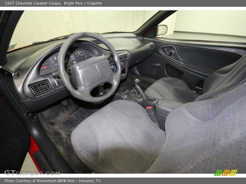 Bright Red / Graphite 1997 Chevrolet Cavalier Coupe