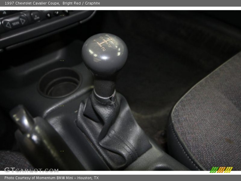 Bright Red / Graphite 1997 Chevrolet Cavalier Coupe